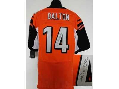 Nike jerseys cincinnati bengals #14 dalton orange[Elite signature]
