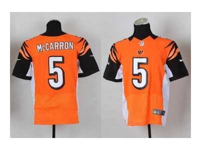 Nike jerseys cincinnati bengals #5 mccarron orange[Elite]