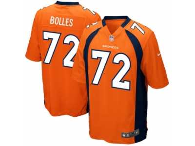 Men's Denver Broncos #72 Garett Bolles Nike Orange 2017 Draft Pick Game Jersey