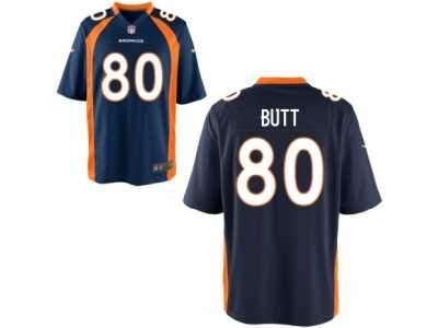 Men's Denver Broncos #80 Jake Butt Nike Blue 2017 Draft Pick Game Jersey