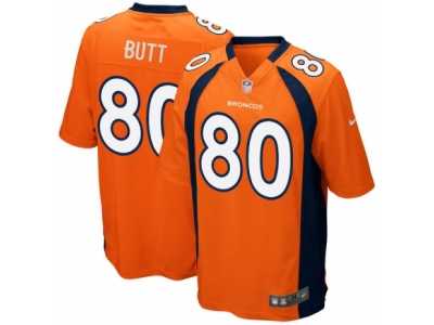 Men's Denver Broncos #80 Jake Butt Nike Orange 2017 Draft Pick Game Jersey