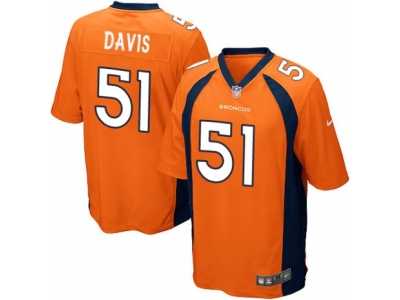 Men's Nike Denver Broncos #51 Todd Davis Game Orange Team Color NFL Jersey