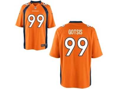 Men's Nike Denver Broncos #99 Adam Gotsis Game Orange Team Color NFL Jersey