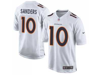 Nike Denver Broncos #10 Emmanuel Sanders White Men's Stitched NFL Game Event Jersey