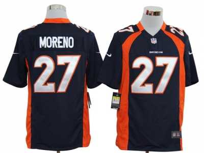 Nike NFL Denver Broncos #27 Knowshon Moreno Blue Game Jerseys