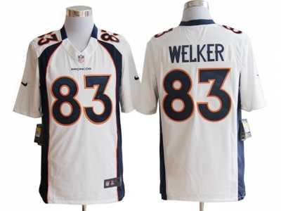 Nike NFL Denver Broncos #83 Wes Welker white Jerseys(Game)