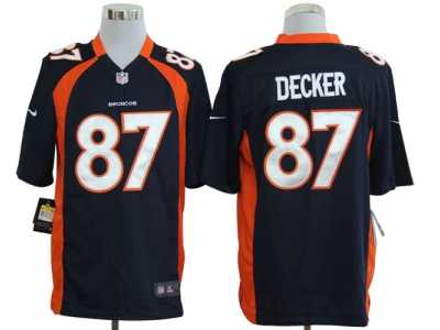 Nike NFL Denver Broncos #87 Eric Decker Blue Game Jerseys