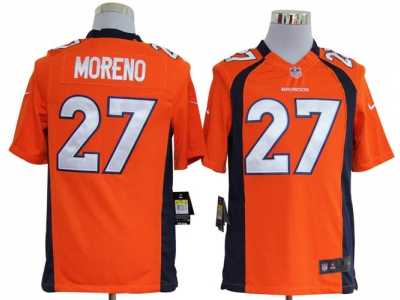 Nike nfl denver broncos #27 knowshon moreno orange Game Jerseys