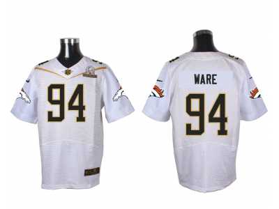 2016 PRO BOWL Nike Denver Broncos #94 DeMarcus Ware white jerseys(Elite)