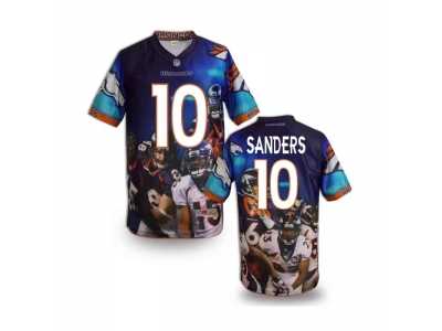 Denver Broncos #10 SANDERS Men Stitched NFL Elite Fanatical Version Jersey (3)