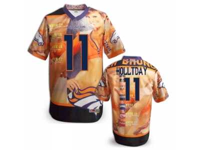 Denver Broncos #11 HOLLTDAY Men Stitched NFL Elite Fanatical Version Jersey 8