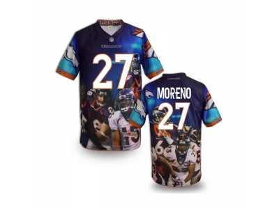 Denver Broncos #27 MORENO Men Stitched NFL Elite Fanatical Version Jersey (3)