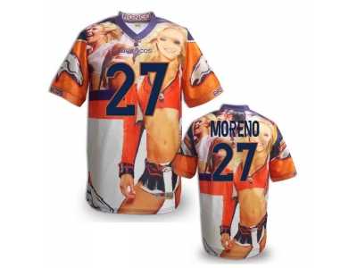 Denver Broncos #27 MORENO Men Stitched NFL Elite Fanatical Version Jersey (7)