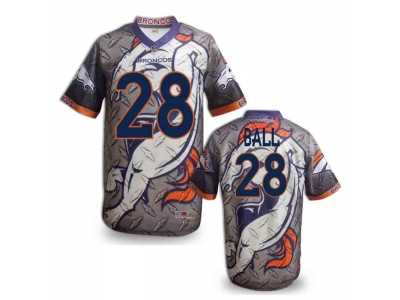 Denver Broncos #28 BALL Men Stitched NFL Elite Fanatical Version Jersey (5)