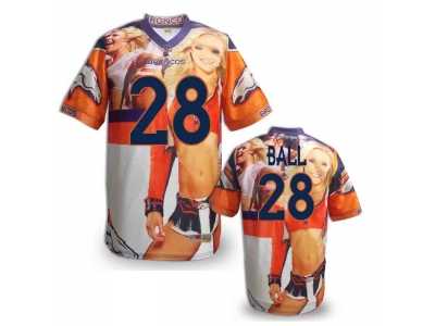 Denver Broncos #28 BALL Men Stitched NFL Elite Fanatical Version Jersey (7)
