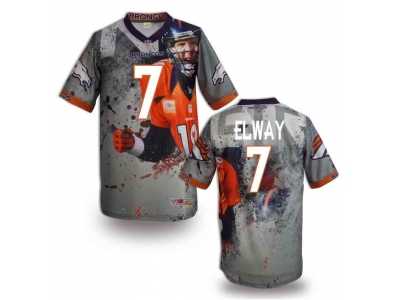 Denver Broncos #7 ELWAY Men Stitched NFL Elite Fanatical Version Jersey (2)