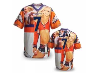 Denver Broncos #7 ELWAY Men Stitched NFL Elite Fanatical Version Jersey (7)