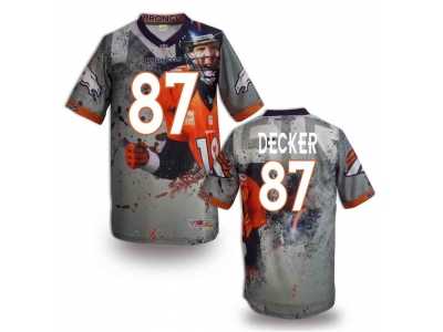 Denver Broncos #87 DECKER Men Stitched NFL Elite Fanatical Version Jersey (2)