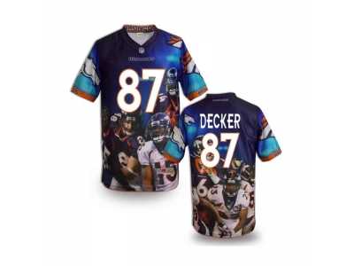 Denver Broncos #87 DECKER Men Stitched NFL Elite Fanatical Version Jersey (3)