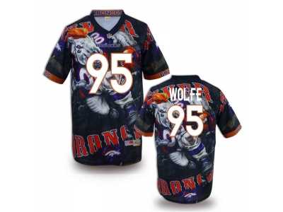 Denver Broncos #95 WOLFE Men Stitched NFL Elite Fanatical Version Jersey (1)