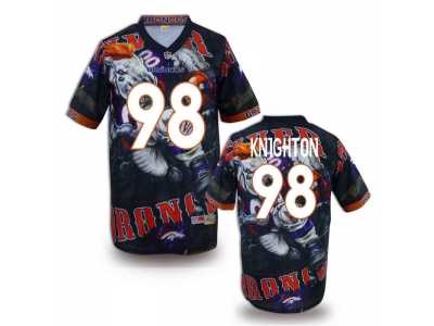 Denver Broncos #98 KNIGHTON Men Stitched NFL Elite Fanatical Version Jersey (1)