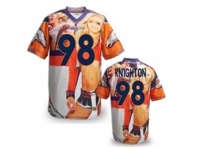 Denver Broncos #98 KNIGHTON Men Stitched NFL Elite Fanatical Version Jersey 7