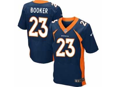 Men's Nike Denver Broncos #23 Devontae Booker Elite Navy Blue Alternate NFL Jersey