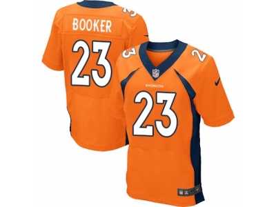 Men's Nike Denver Broncos #23 Devontae Booker Elite Orange Team Color NFL Jersey