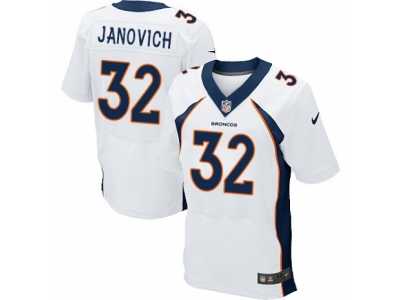 Men's Nike Denver Broncos #32 Andy Janovich Elite White NFL Jersey