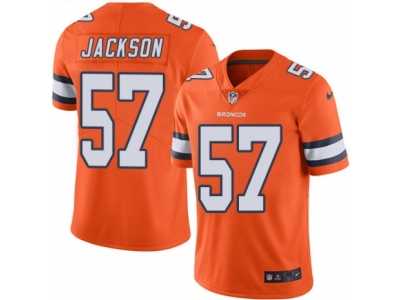Men's Nike Denver Broncos #57 Tom Jackson Elite Orange Rush NFL Jersey