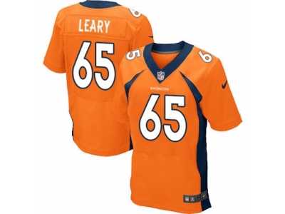 Men's Nike Denver Broncos #65 Ronald Leary Elite Orange Team Color NFL Jersey