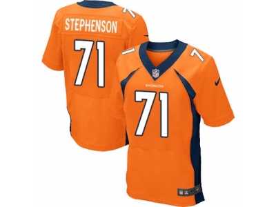 Men's Nike Denver Broncos #71 Donald Stephenson Elite Orange Team Color NFL Jersey