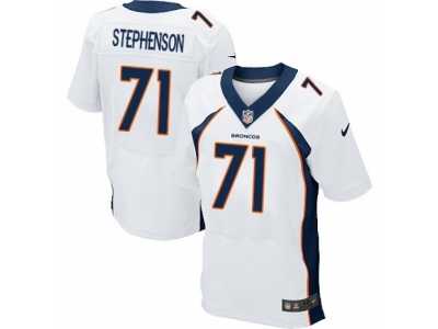 Men's Nike Denver Broncos #71 Donald Stephenson Elite White NFL Jersey