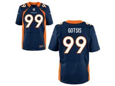 Men's Nike Denver Broncos #99 Adam Gotsis Elite Navy Blue Alternate NFL Jersey