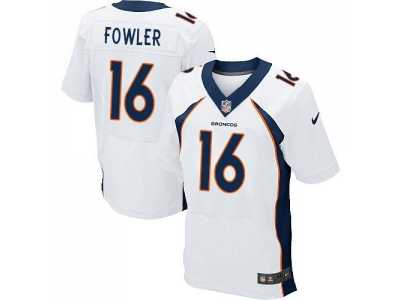 Nike Denver Broncos #16 Bennie Fowler White Men's Stitched NFL New Elite Jersey