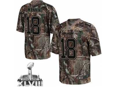 Nike Denver Broncos #18 Peyton Manning Camo Super Bowl XLVIII NFL Jersey