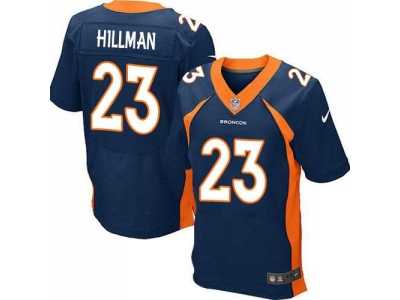 Nike Denver Broncos #23 Ronnie Hillman Navy Blue jerseys(Elite)