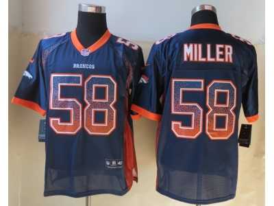 Nike Denver Broncos #58 Miller Blue Jerseys(Drift Fashion Elite)