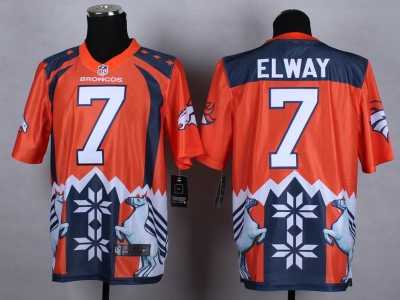 Nike Denver Broncos #7 John Elway Jerseys(Style Noble Fashion Elite)