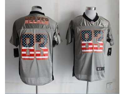 Nike Denver Broncos #83 Wes Welker Grey Jerseys(USA Flag Fashion Shadow Elite)