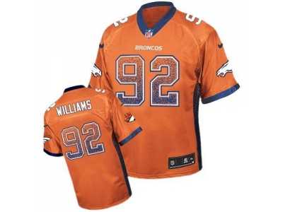 Nike Denver Broncos #92 Sylvester Williams Orange Jersey(Elite Drift Fashion)