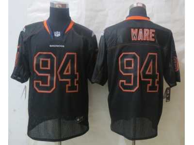 Nike Denver Broncos #94 Ware black Jerseys(Lights Out Elite)