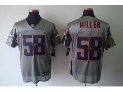 Nike NFL Denver Broncos #58 Von Miller Grey Jerseys[Shadow Elite]
