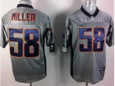 Nike NFL Denver Broncos #58 Von Miller Grey Shadow Jerseys