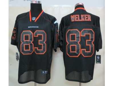 Nike NFL Denver Broncos #83 Wes Welker black Jerseys[Elite lights out]