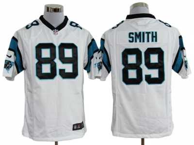 Nike NFL Carolina Panthers #89 Steve Smith White Game Jerseys