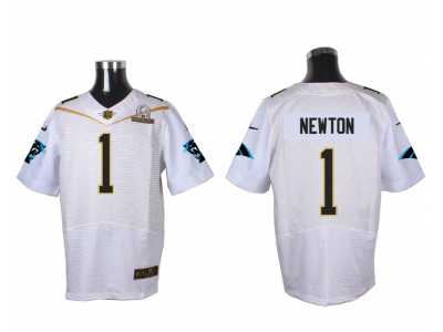 2016 PRO BOWL Nike Carolina Panthers #1 Cam Newton white jerseys(Elite)