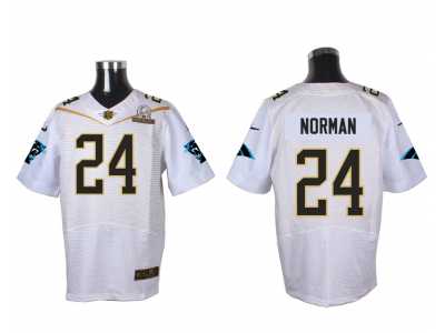 2016 PRO BOWL Nike Carolina Panthers #24 Josh Norman white jerseys(Elite)