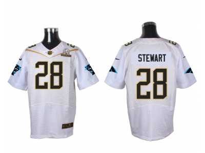 2016 PRO BOWL Nike Carolina Panthers #28 Stewart white jerseys(Elite)