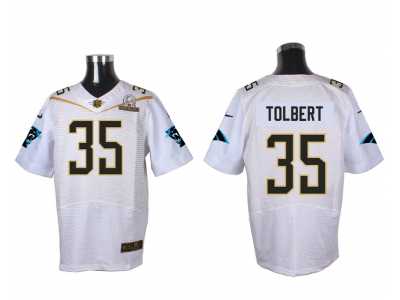 2016 PRO BOWL Nike Carolina Panthers #35 Mike Tolbert white jerseys(Elite)
